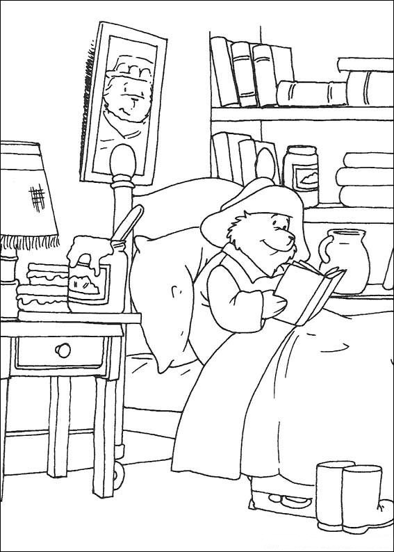 Plansa de colorat cu Ursul Paddington 12 4